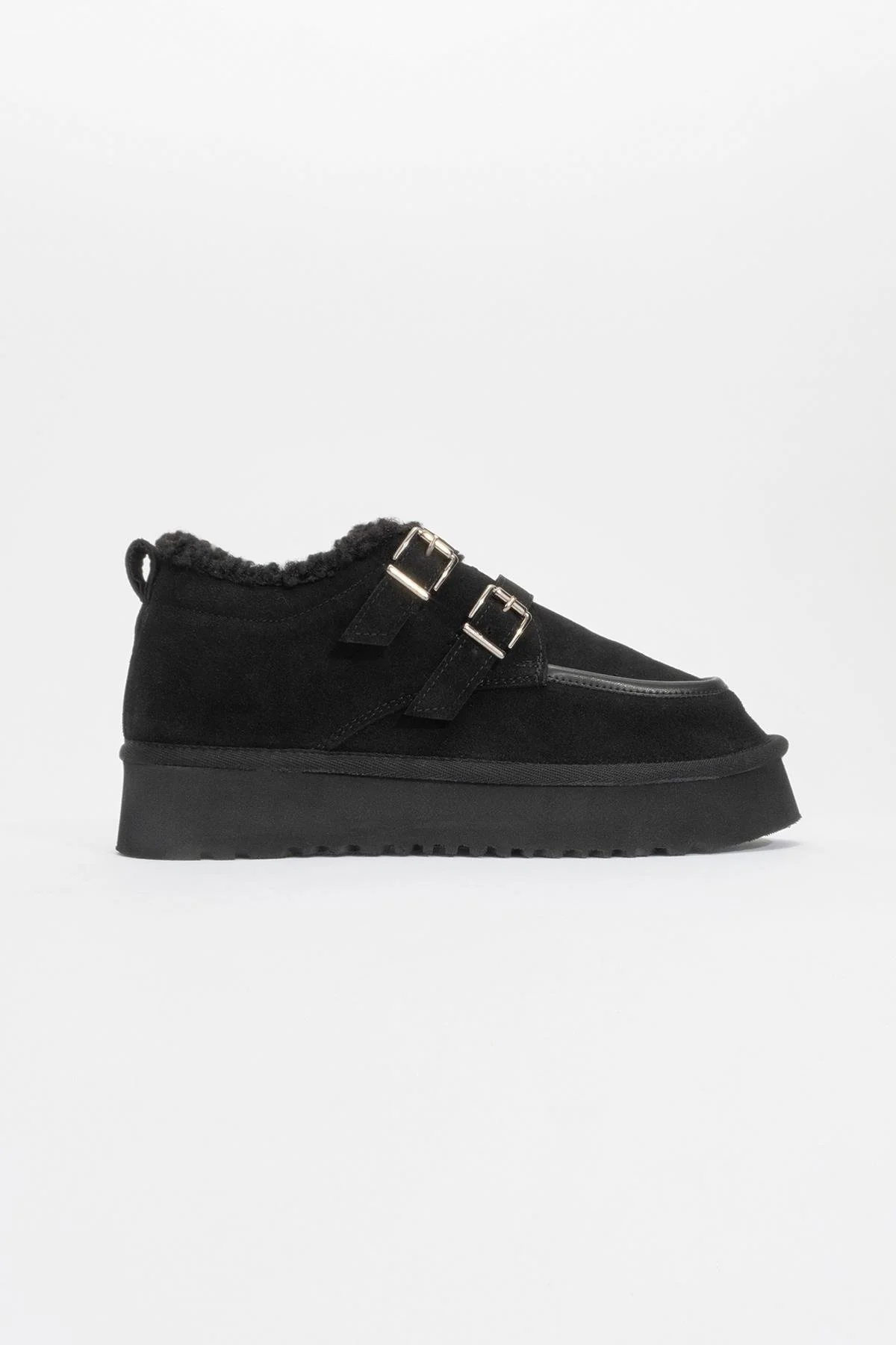 Assos - Black Suede Short Ankle Boot (Women) - Image 4