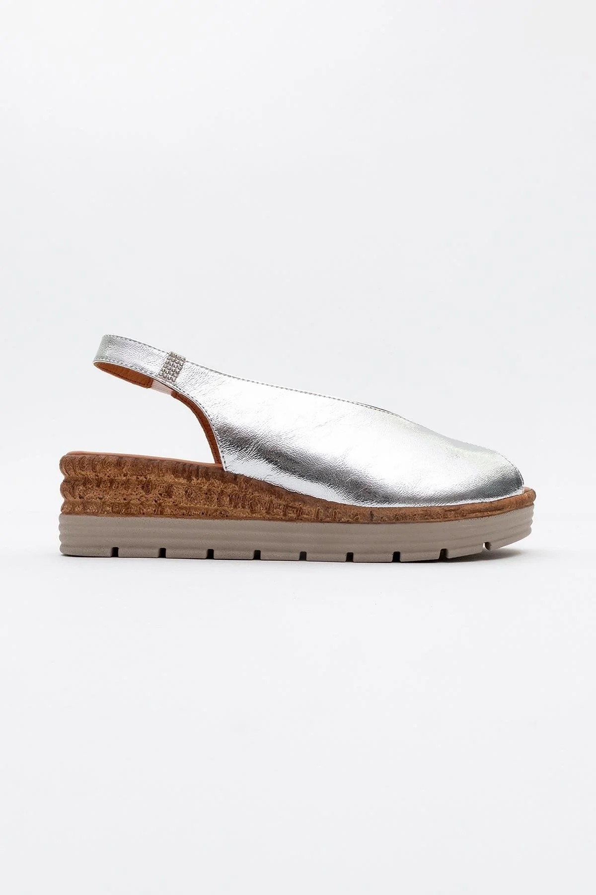 Blom - Silver Leather Platform Sandal (Women) - Image 5