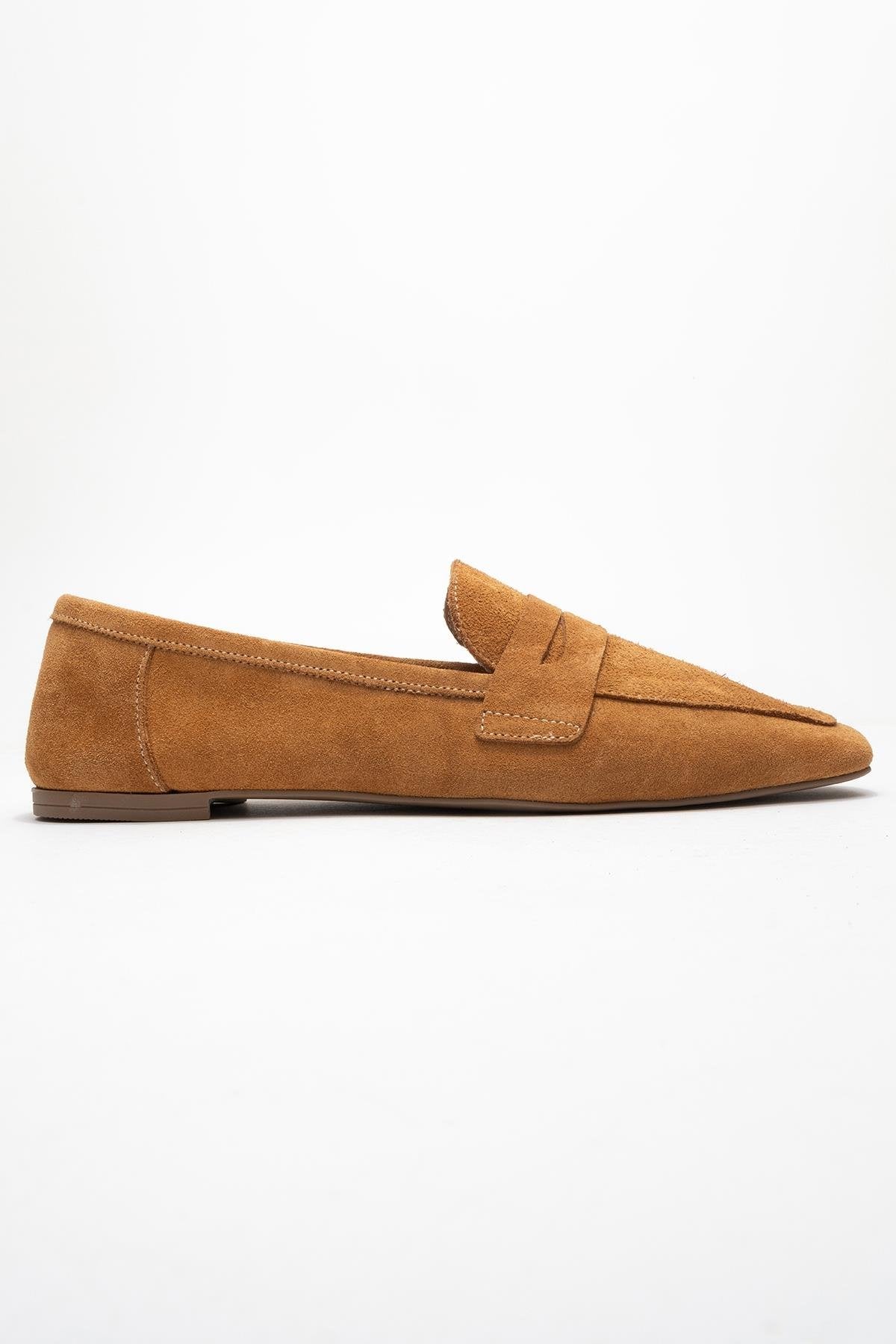 Morne - Cognac Suede Genuine Leather Loafer (Women) - Image 6
