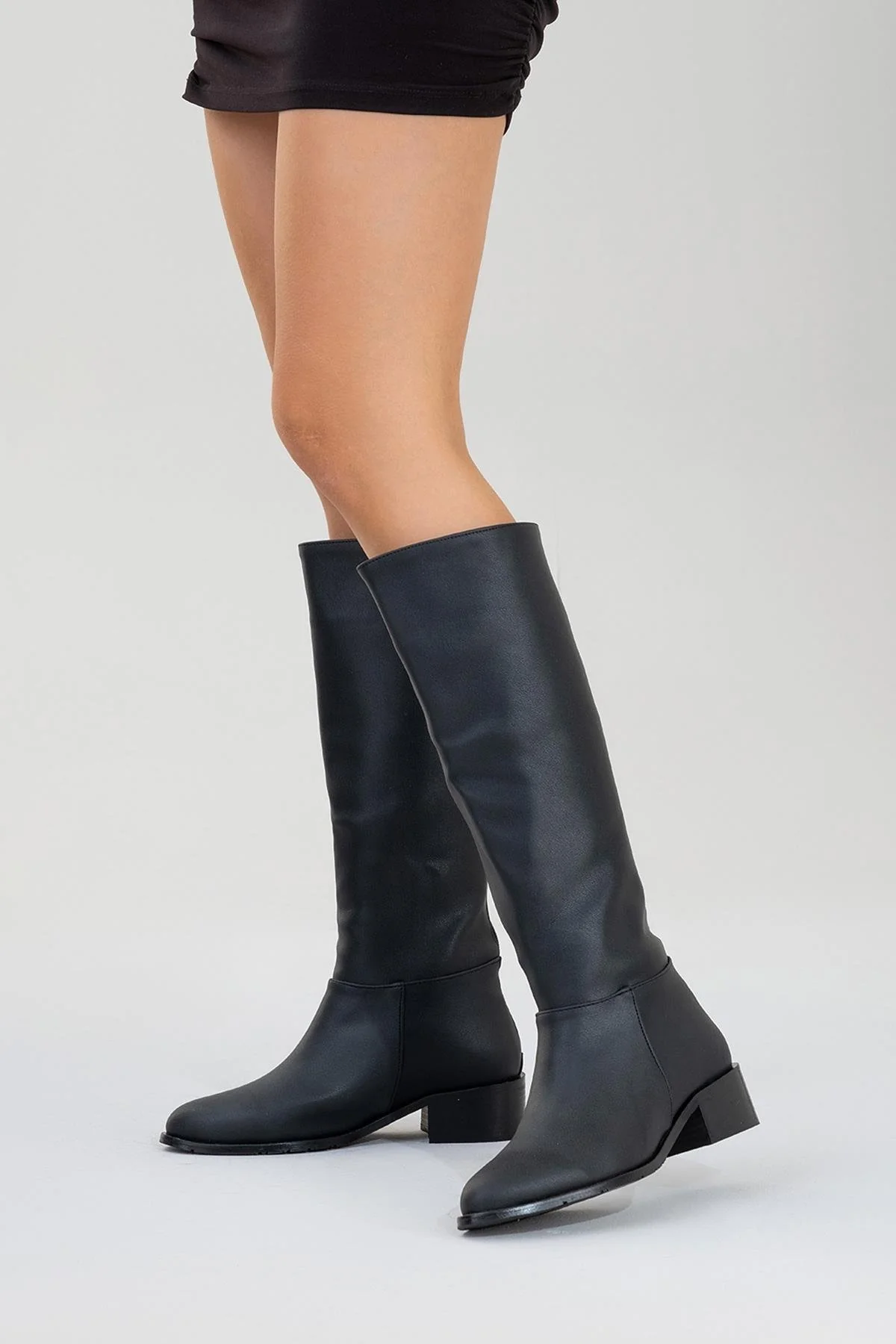 Svetlo - Black Back-Zip Knee-High Boot (Women) - Image 5
